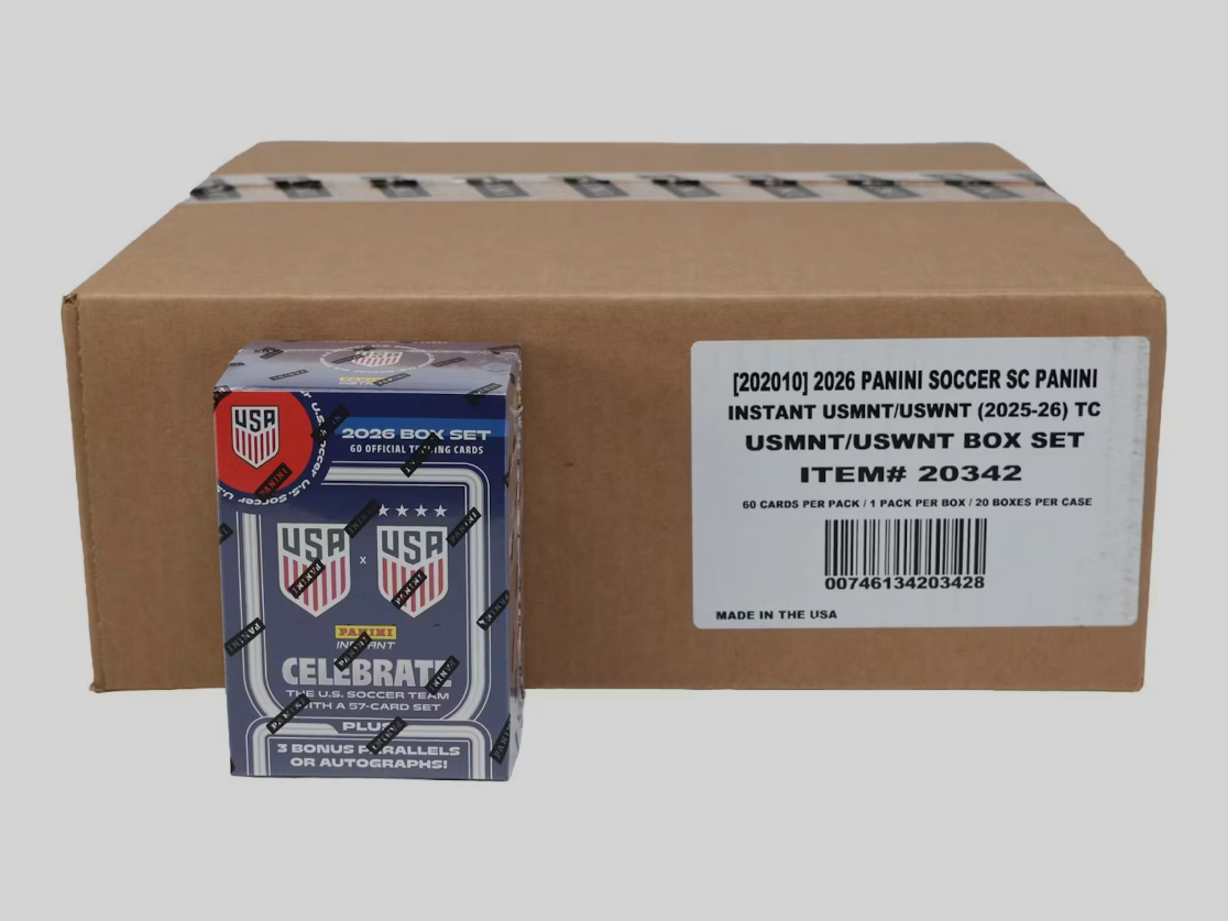 2025-26 Panini USMNT & USWMNT Soccer Box - 20 Set Case