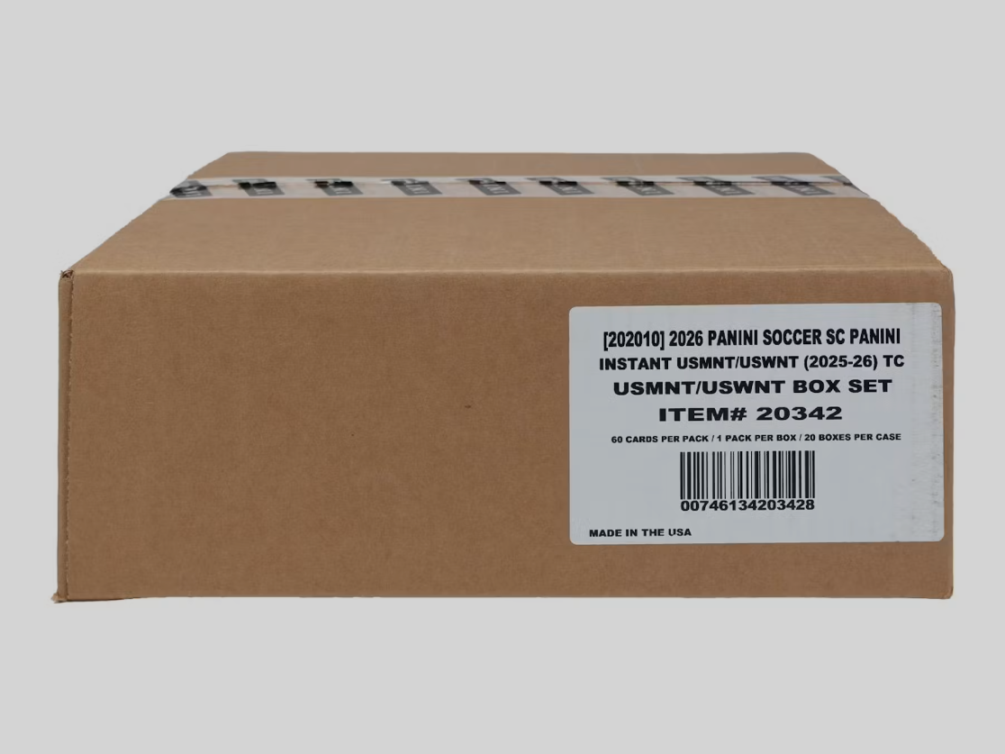 2025-26 Panini USMNT & USWMNT Soccer Box - 20 Set Case